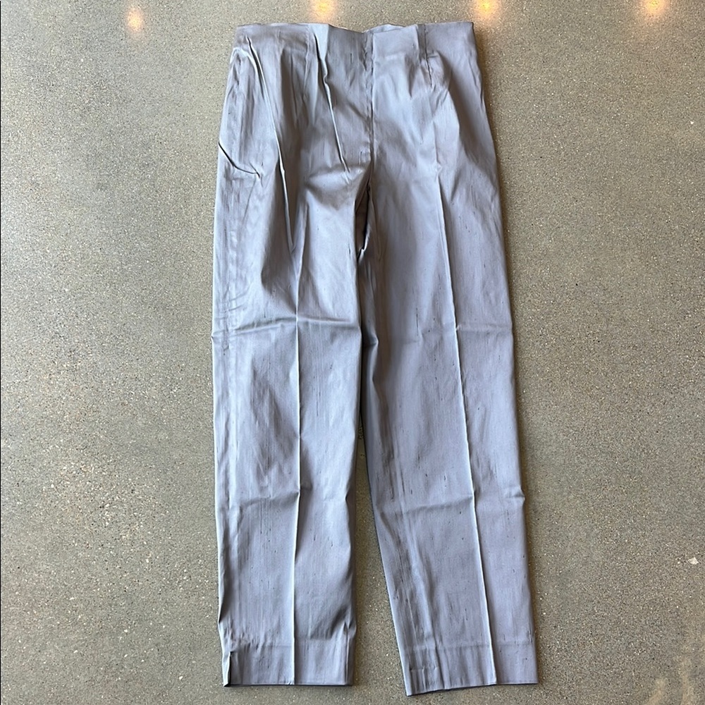 Leggiadro Duponi Shantung Side Zip Pants- NWT
